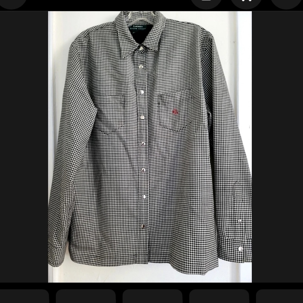 RALPH LAUREN WHITE & BLACK HOUNDSTOOTH L - Picture 3 of 4